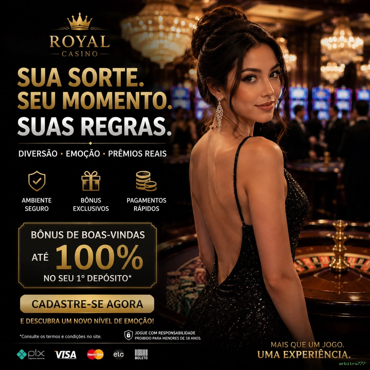 Cassino ao vivo da arbitro777 com dealers reais